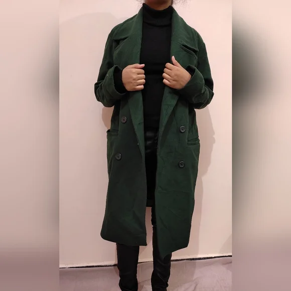 Dark green Overcoat - Picture 4 of 12